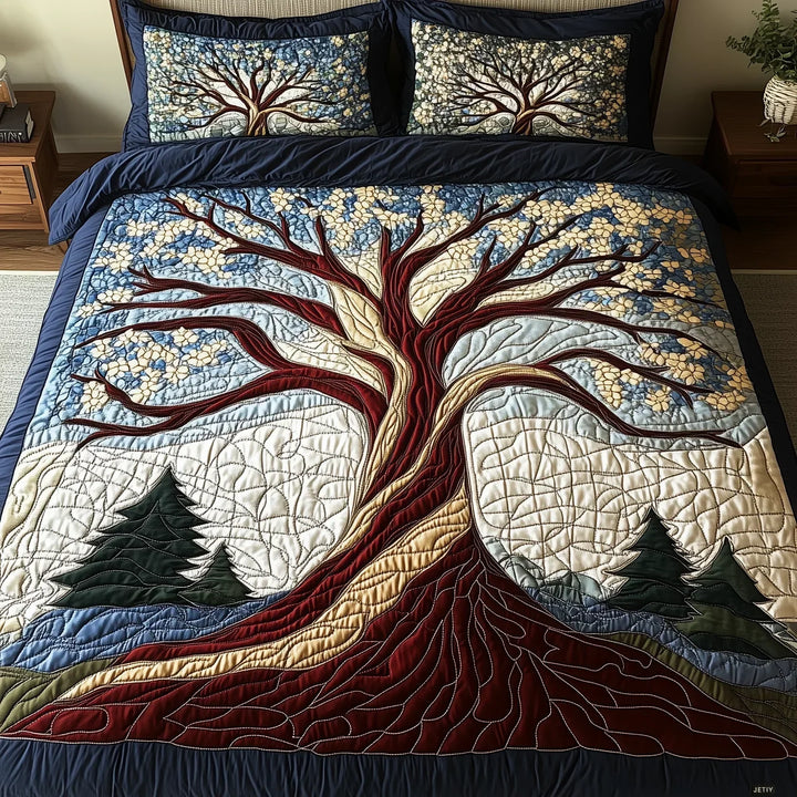 3-Piece Quilt Cover Set - Forest Harmony
