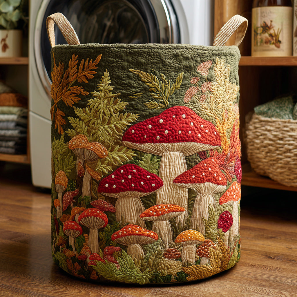 Boschampignons Upholstered Laundry Basket
