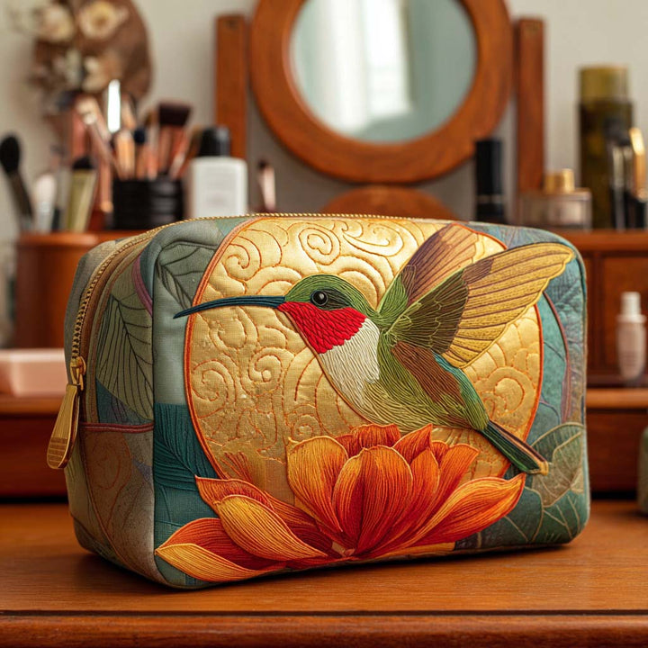 Trijntje - Golden Pattern Quilted Toiletry Bag