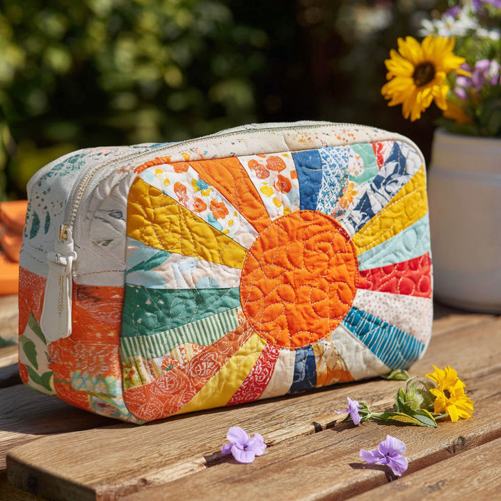 Grietje - Golden Rays Quilted Toiletry Bag