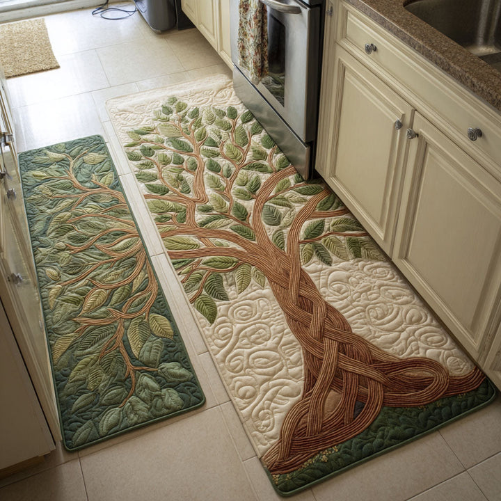 Saar Gold Tree Kitchen Mat