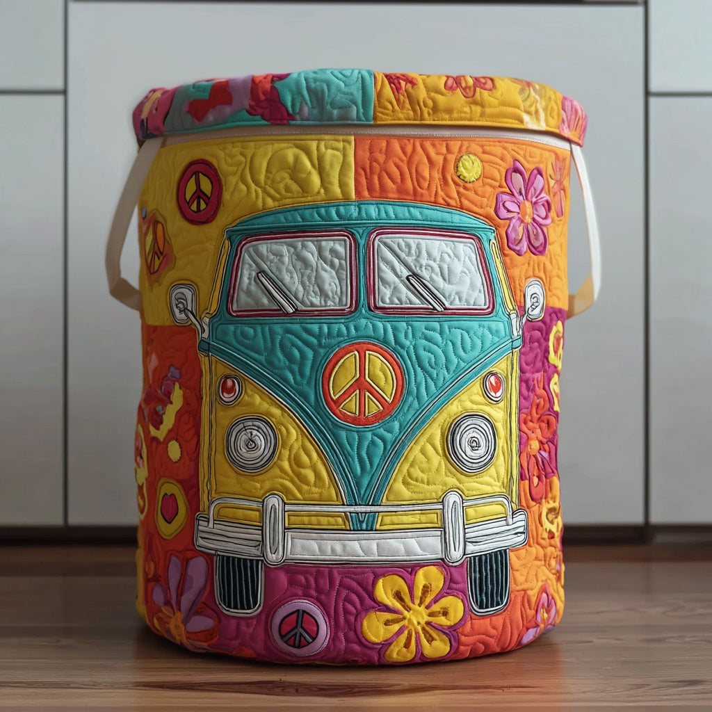 Bohemian-Inspired Padded Laundry Basket