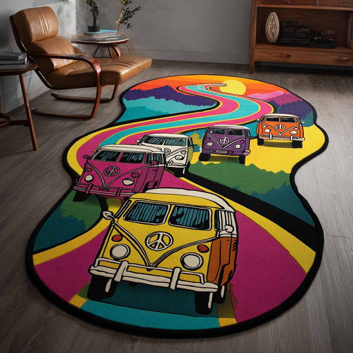Ingrid - Custom-Shaped Hippie Decorative Area Rug