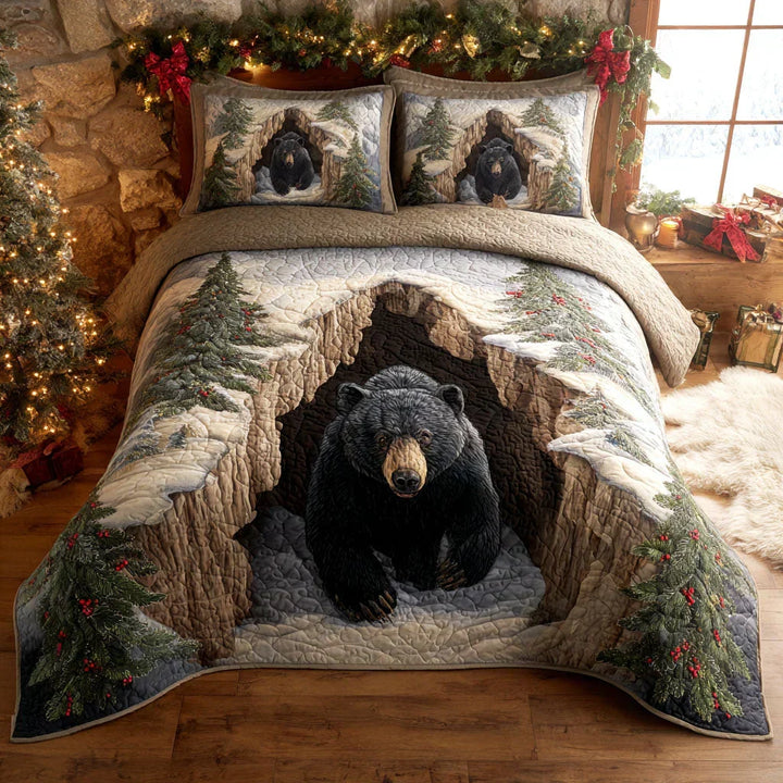 Holiday Refuge 3-Piece Stitched Duvet Cover Set