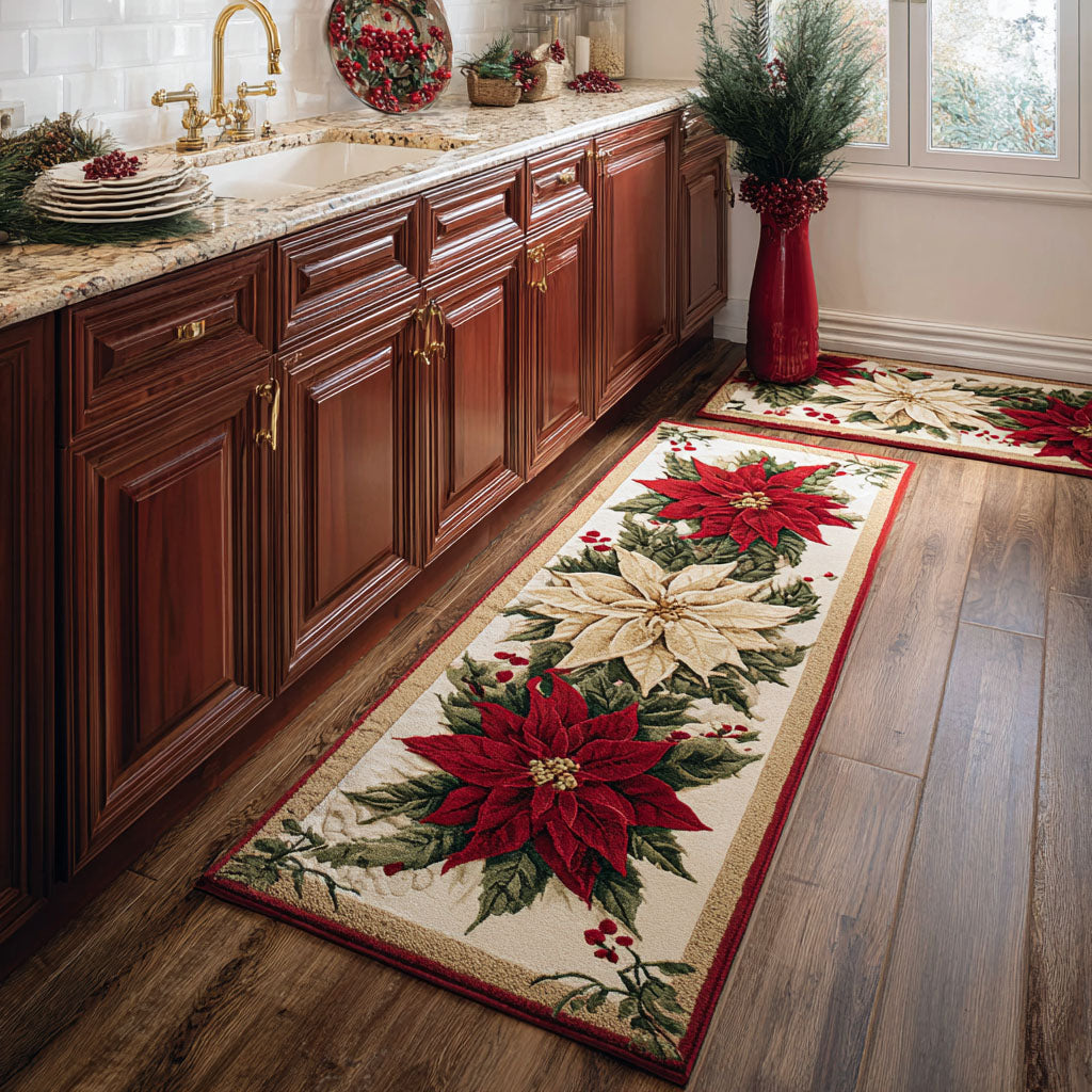 Doortje - Festive Christmas Kitchen Mat with Path Design