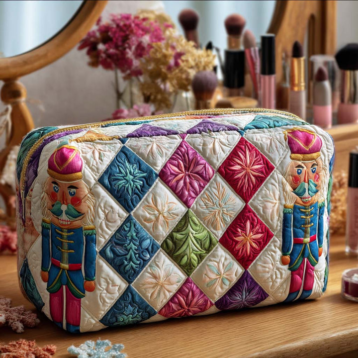 Ellen - Christmas Soldier Quilted Toiletry Bag