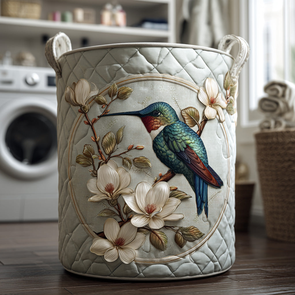 Lace-Trimmed Colibri Laundry Basket