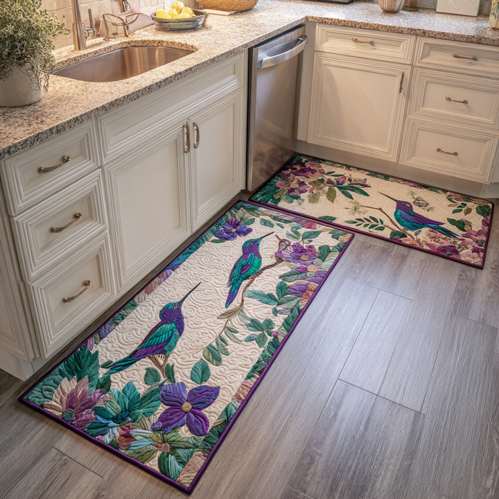 Ellen Hummingbird Kitchen Mat with Mood Lighting