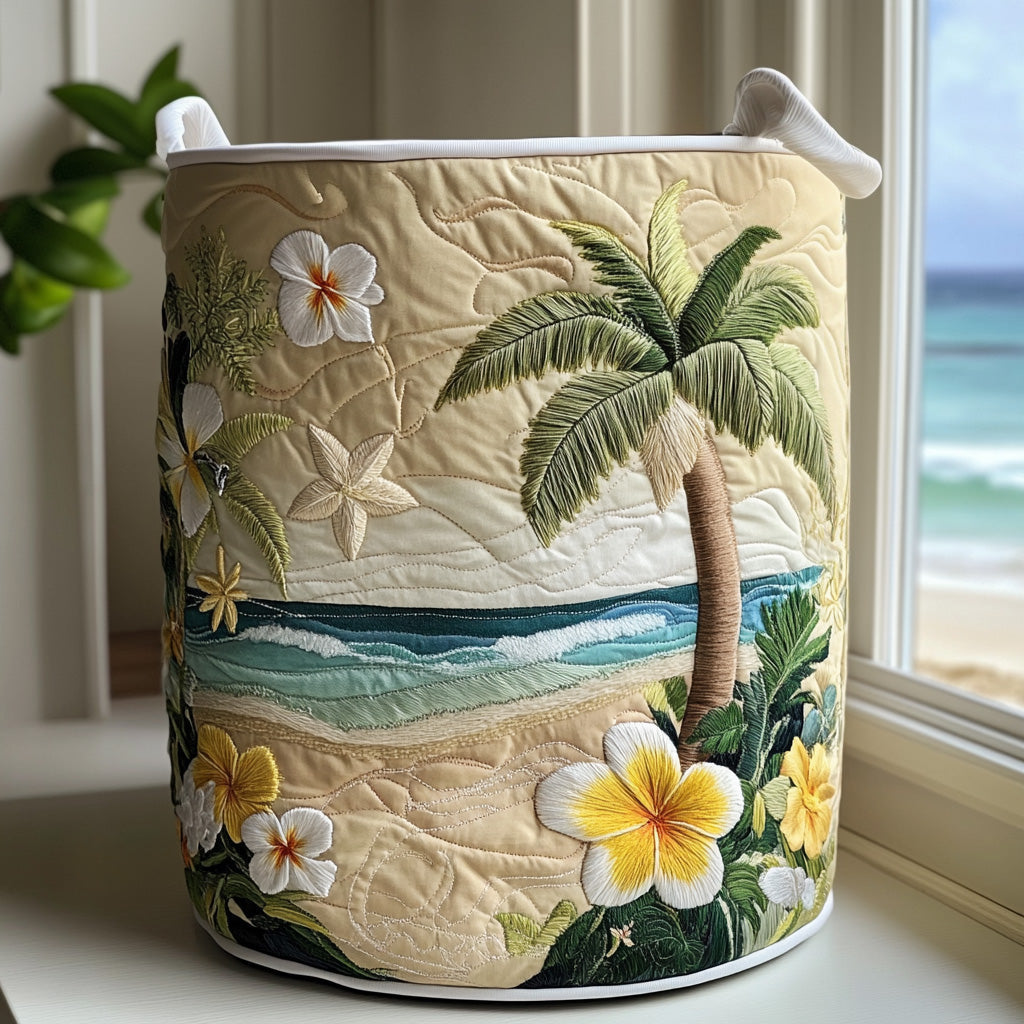 Island Glow Dressed Laundry Basket
