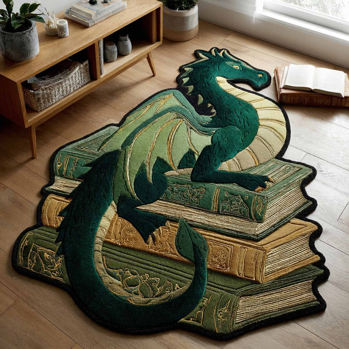 Isa - Customizable Jade Snake-Shaped Decorative Area Rug