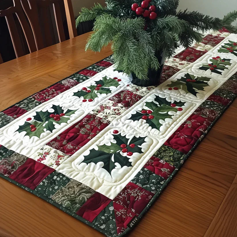 Festive Bells Quilted Tablecloth