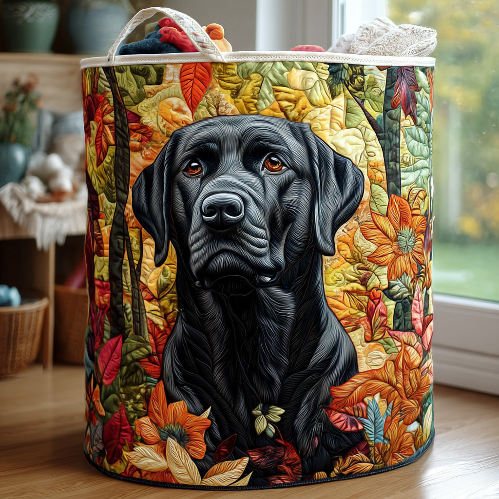Labrador Loyalty Upholstered Laundry Basket