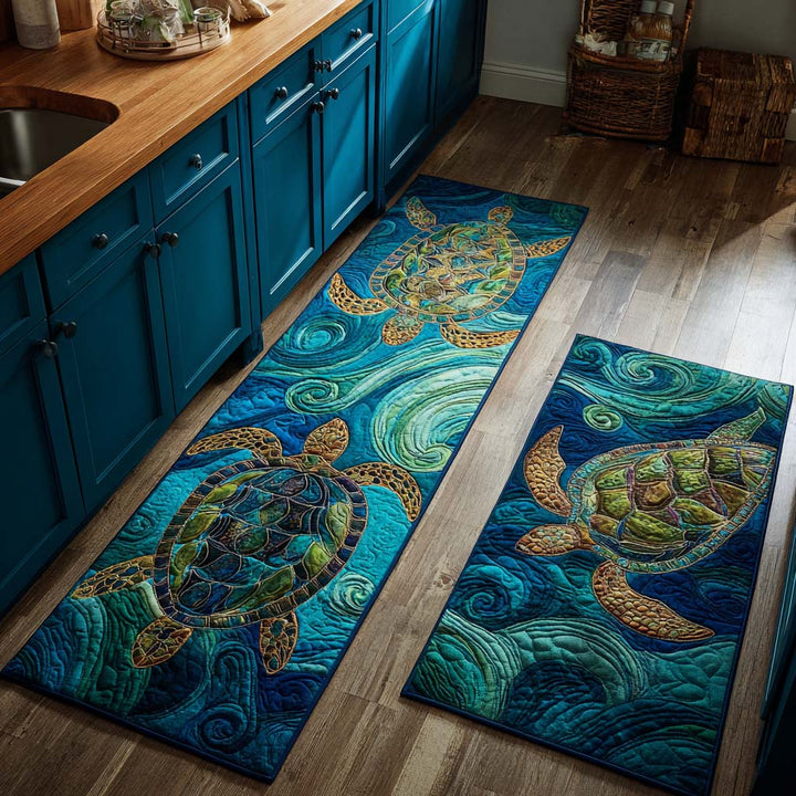 Lagoon Grace Kitchen Mat by Sofie