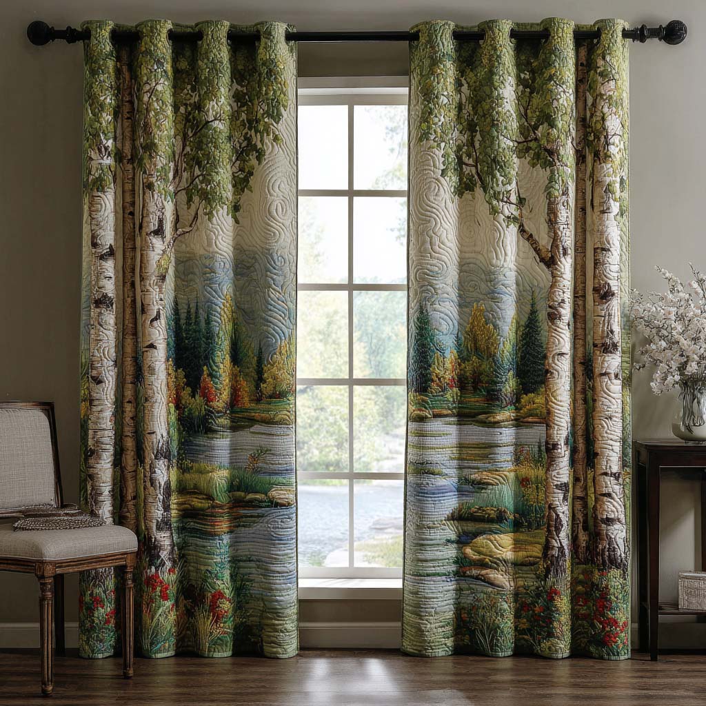 Saskia - Birch Lake Quilted Curtains