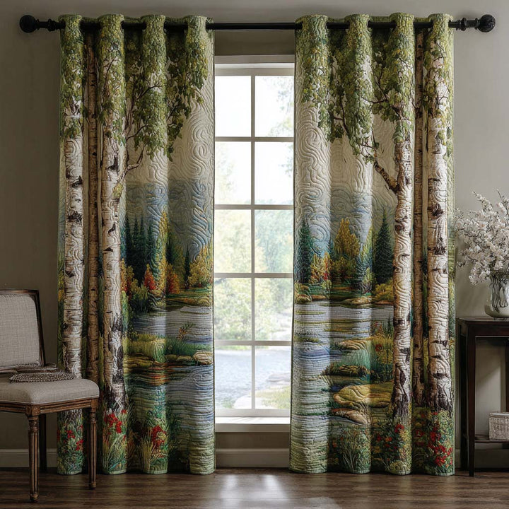 Saskia - Birch Lake Quilted Curtains