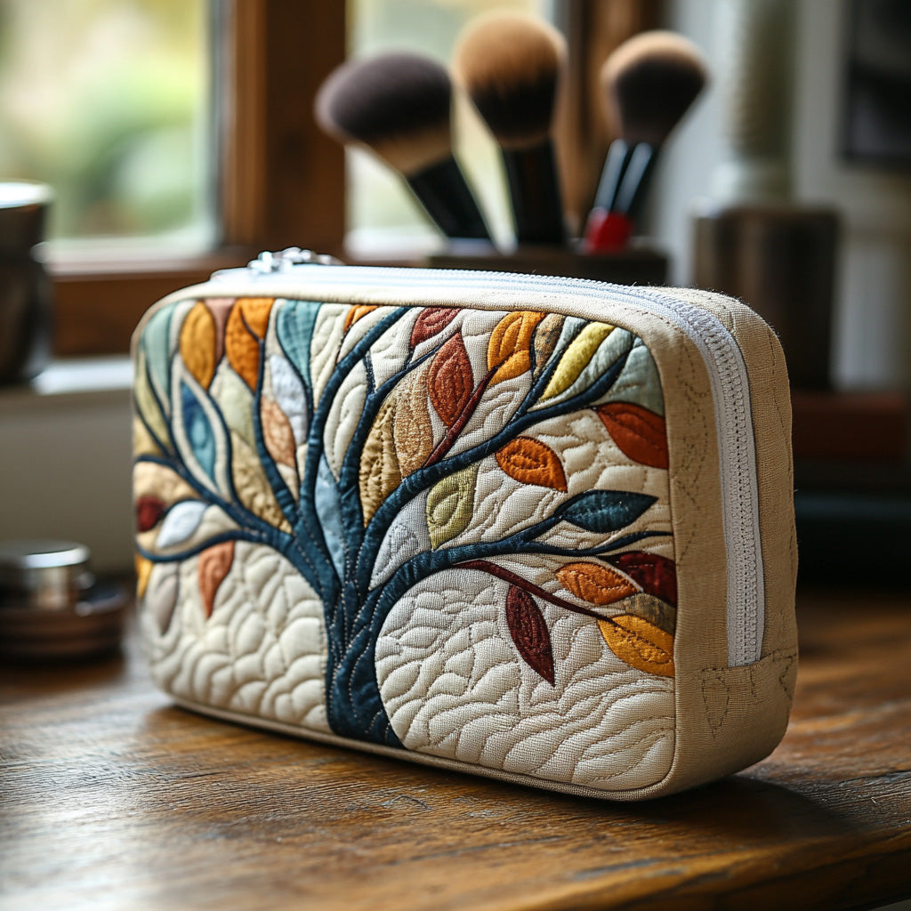 Marije - Tree of Life Quilted Toiletry Bag