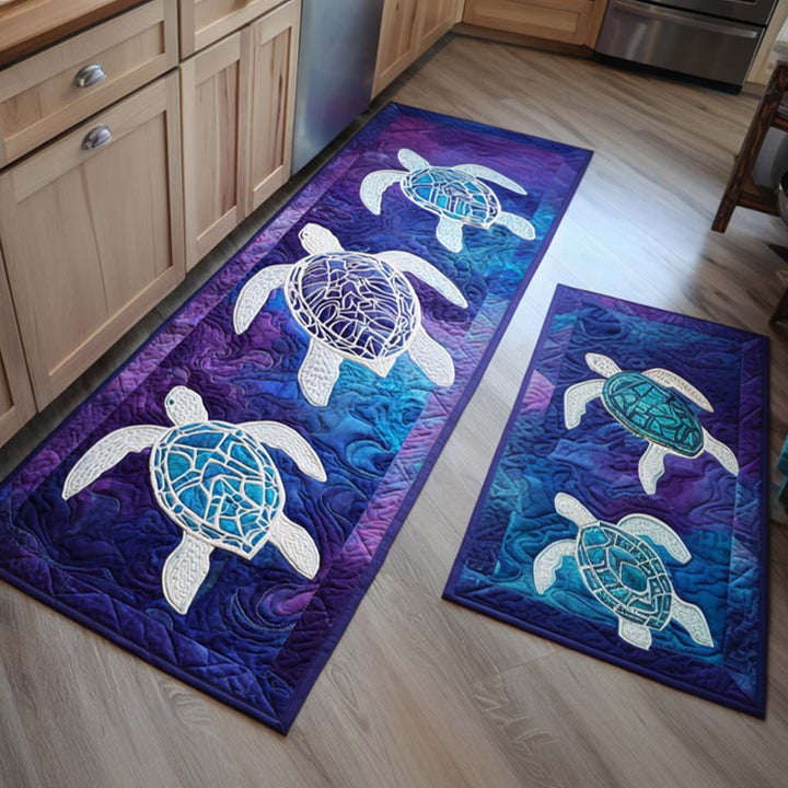 Priscilla - Sea Turtle Kitchen Mat