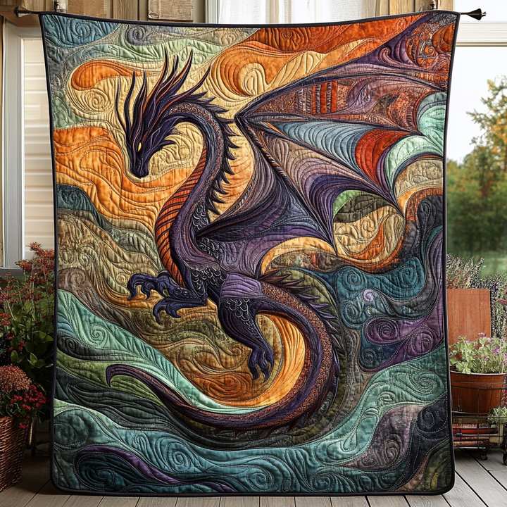 Chantal - Moonlit Quilted Snake Blanket