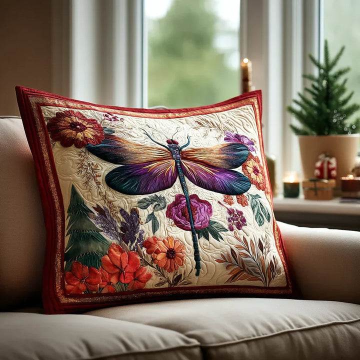 Enchanting Dragonfly Knotted Cushion Cover