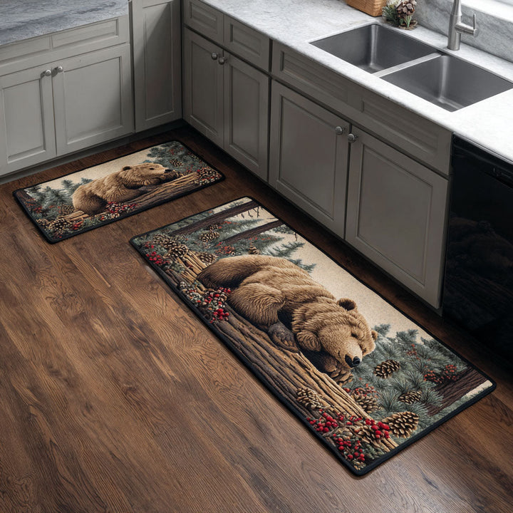 Majestic Bear Kitchen Mat by Lieze