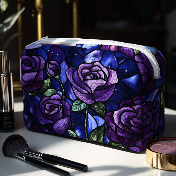 Rianne Night Rose Quilted Toiletry Bag