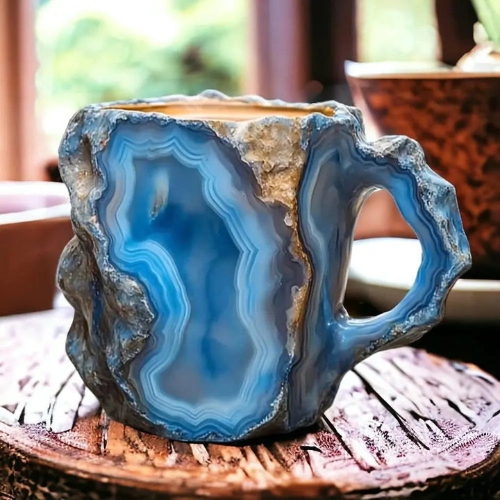 Mineral Crystal-Infused Coffee Cups