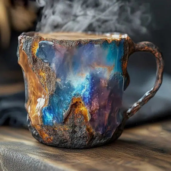 Mineral Crystal-Infused Coffee Cups