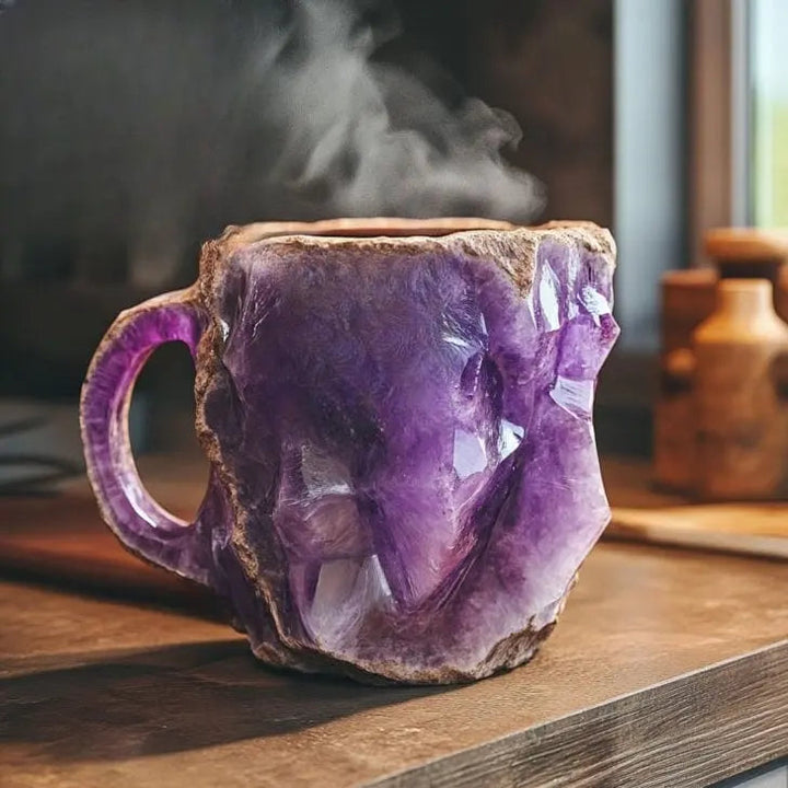 Mineral Crystal-Infused Coffee Cups