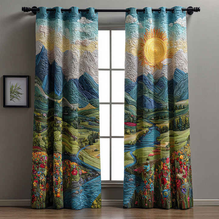 Esmee - Morning Glow Padded Curtains
