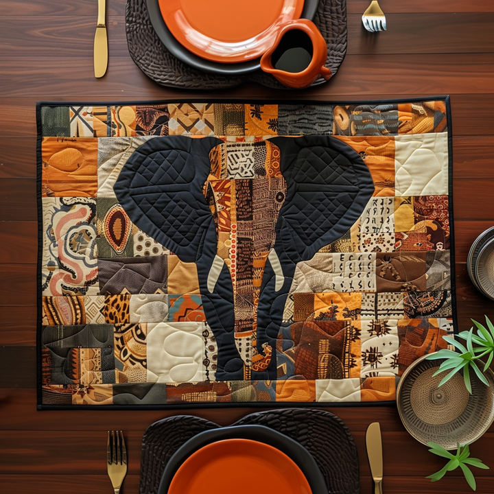 Lynn - Mystical Elephant Quilted Placemat