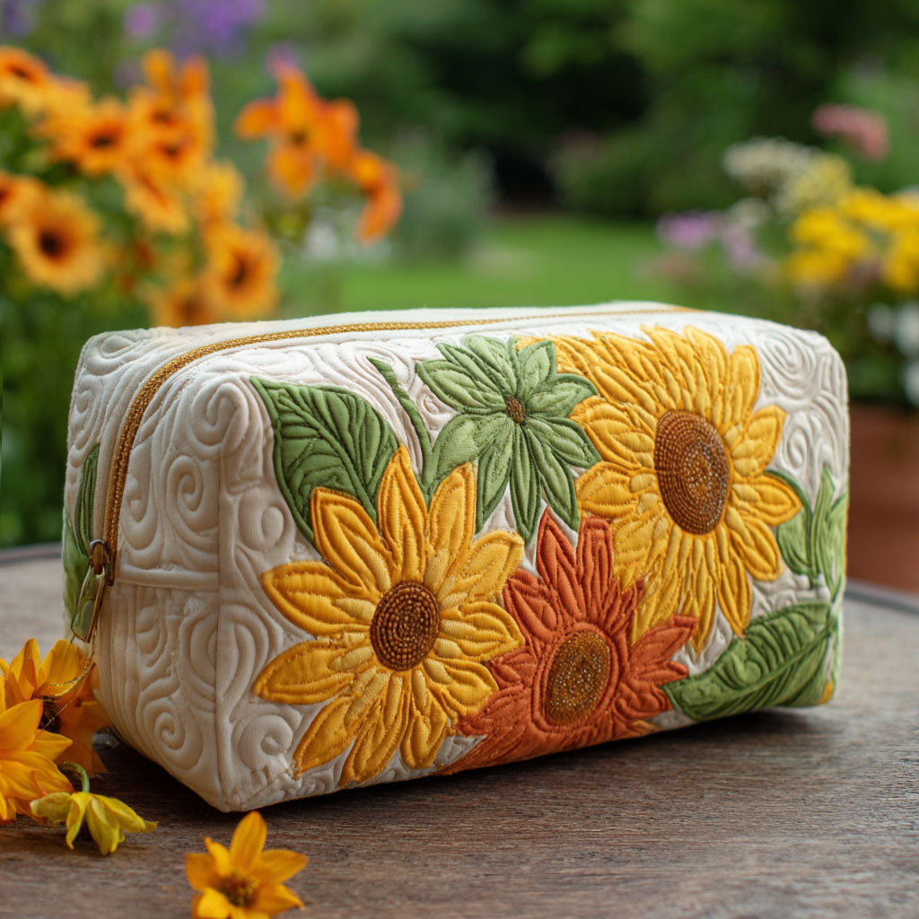Lara - Dreamy Petals Quilted Cosmetic Bag