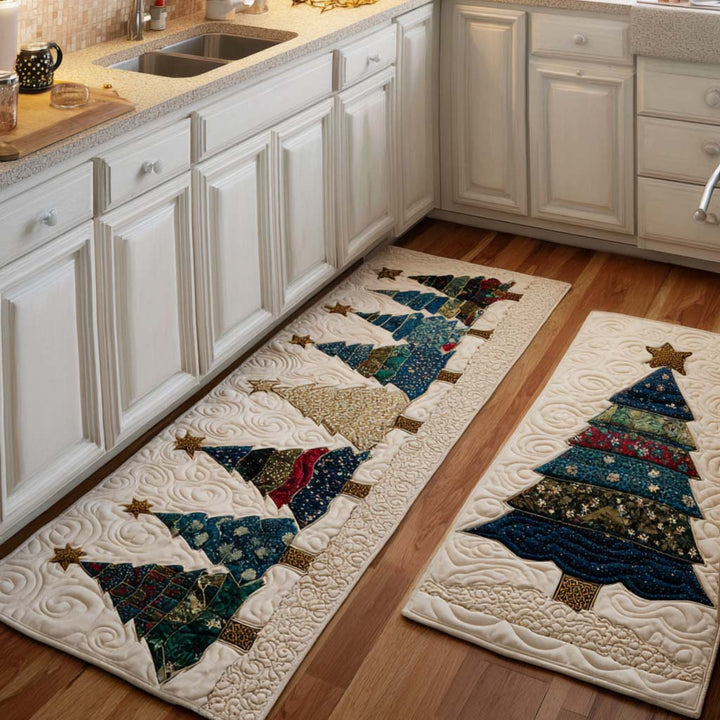 Fenna - Christmas Kitchen Mat with Fir Design