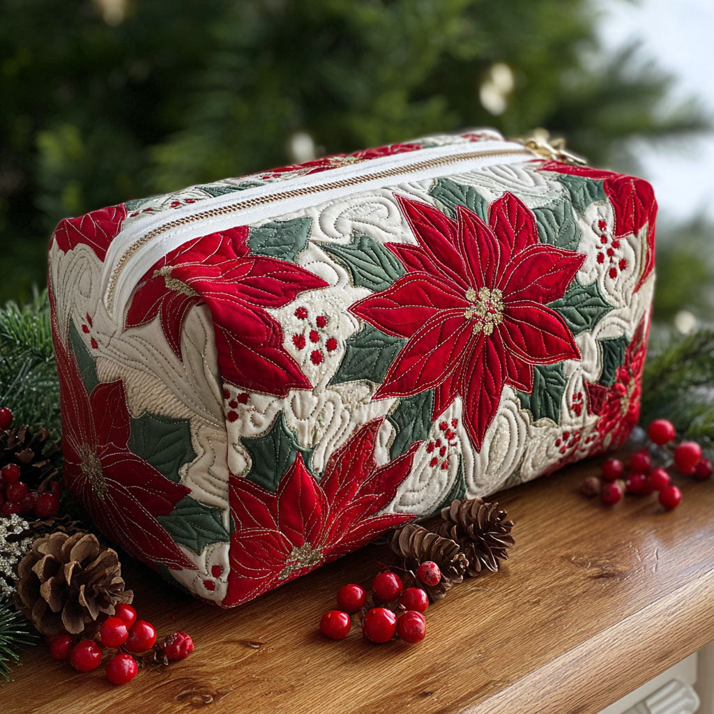 Mila - Christmas Star Quilted Toiletry Bag