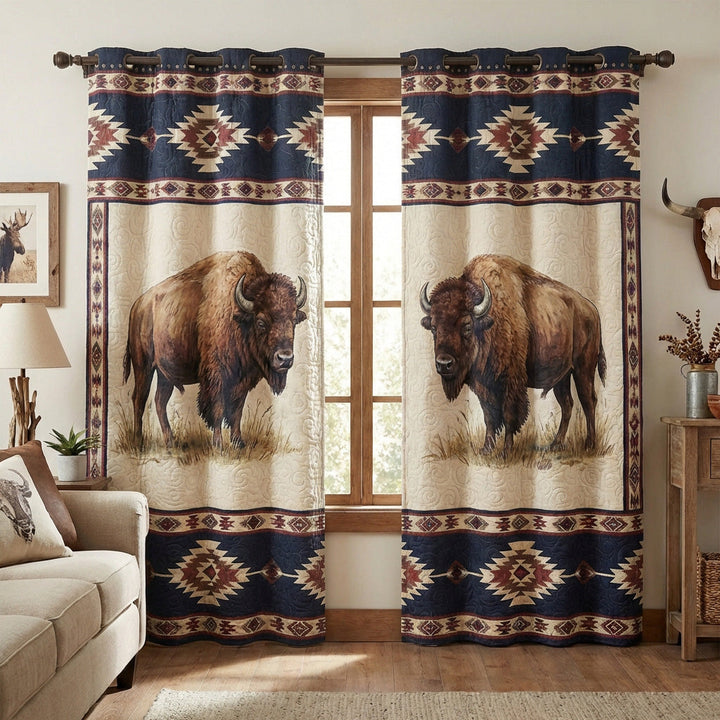Prairie Legend Quilted Curtains by Fleur