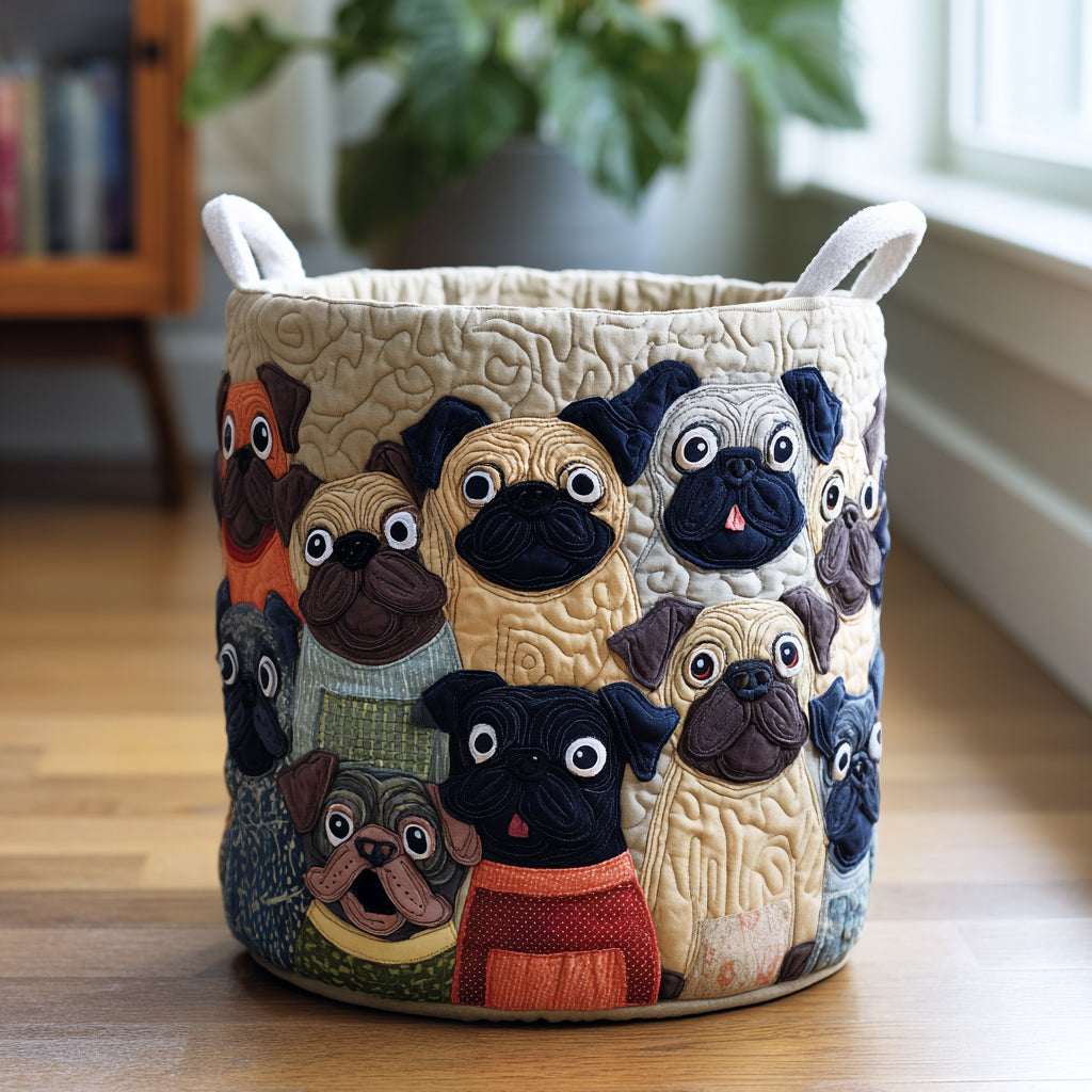 Bulldog Spirit Padded Laundry Basket