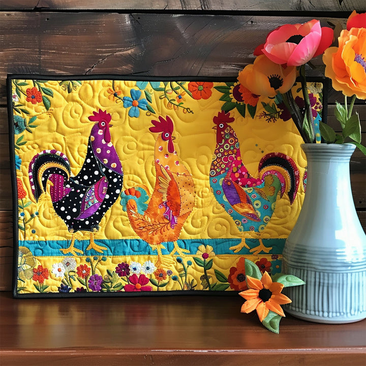 Zoë - Chicken Quilted Placemat