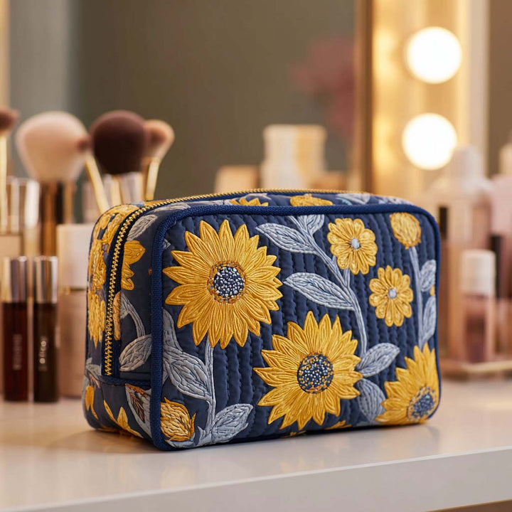 Sanne - Radiant Floral Quilted Toiletry Bag