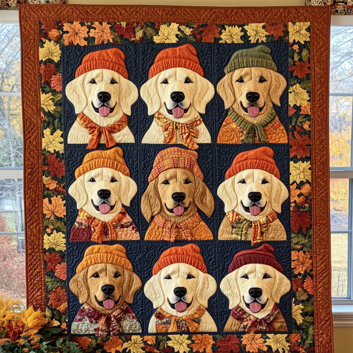 Jolien - Autumn Quilted Blanket for a Cozy Atmosphere