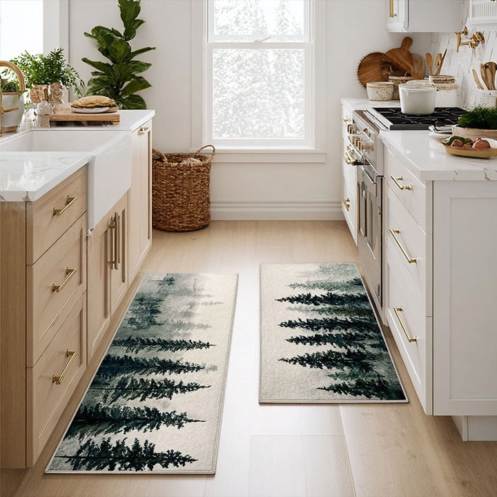 Pleun - Nature-Inspired Kitchen Mat with Stream Design
