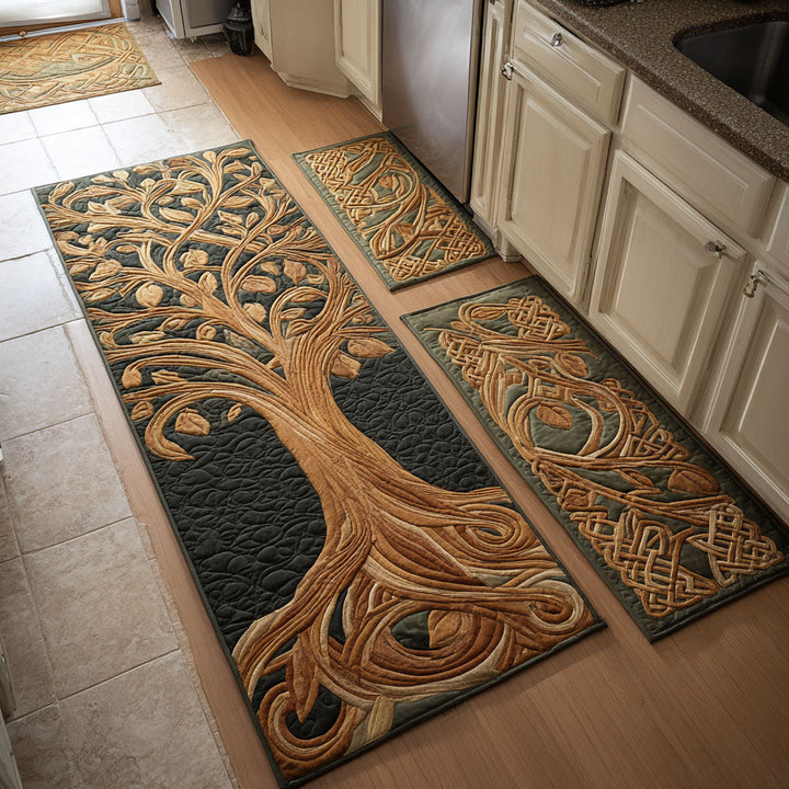 Ursula - Warm Light Carrot Kitchen Mat