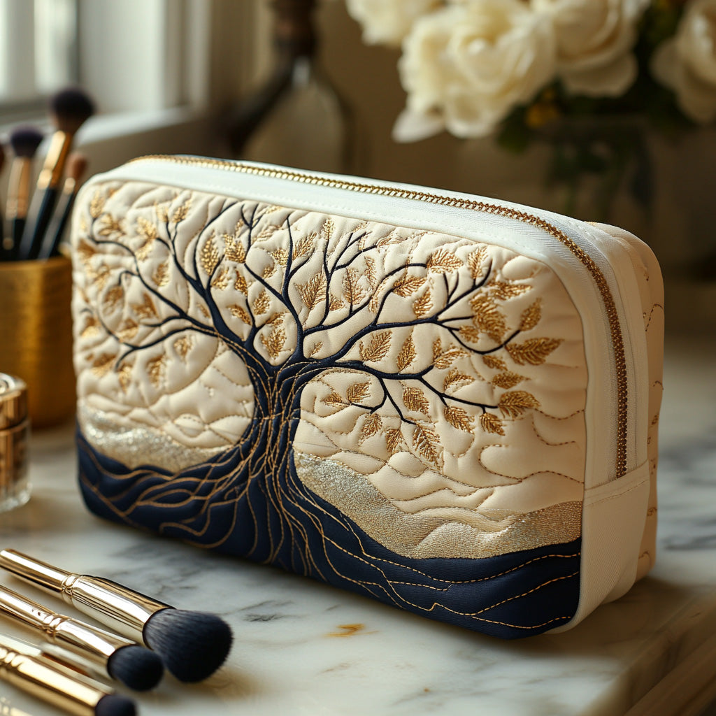Marlies - Tree of Life Quilted Toiletry Bag