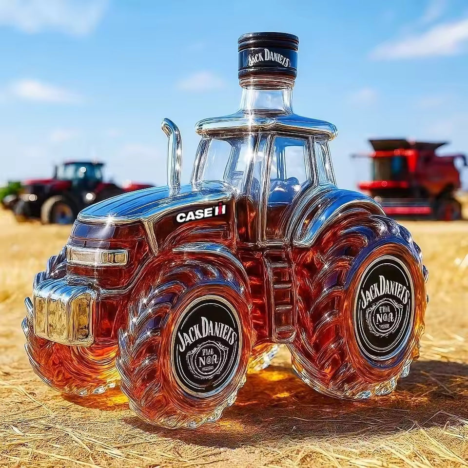 Tractor-Themed Whisky Bottles