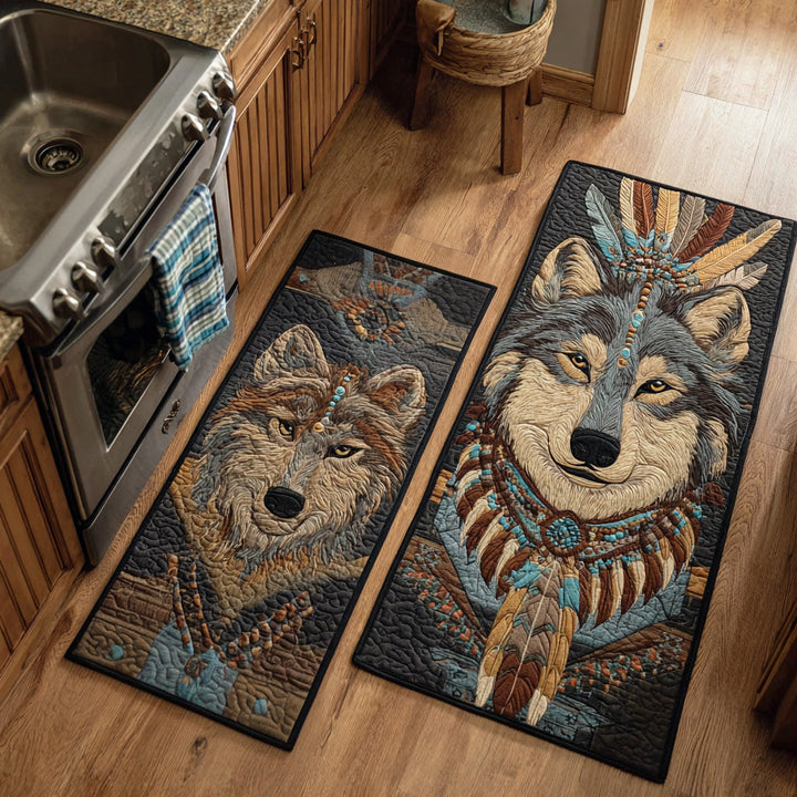 Wolf Howling Kitchen Mat - Britt Collection