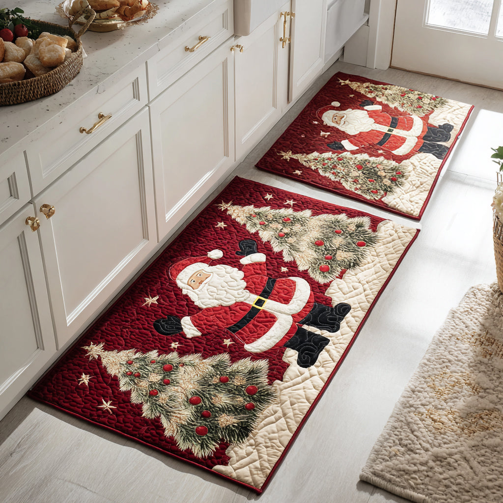 Isa - Christmas Kitchen Mat Featuring Santa