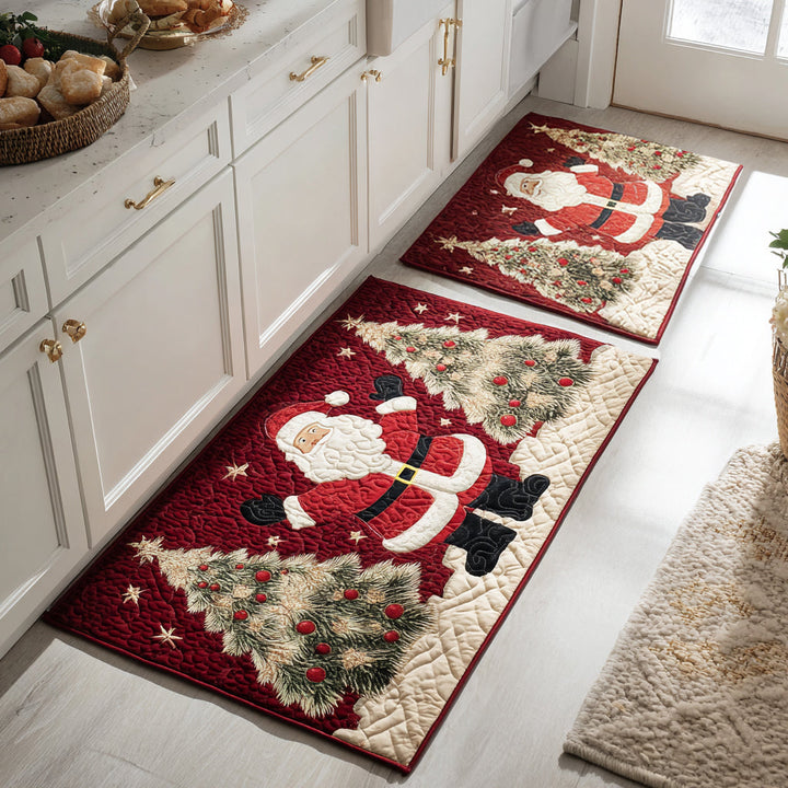Isa - Christmas Kitchen Mat Featuring Santa