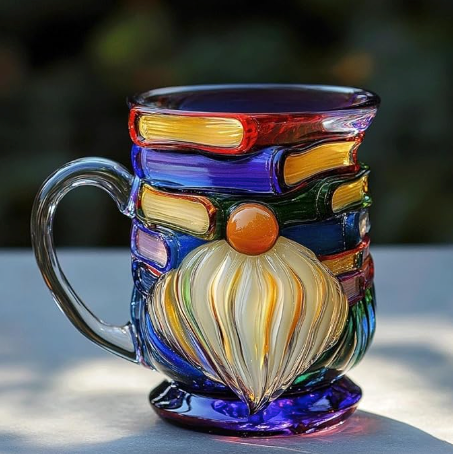 3D Dwarf Handmade Mug for Book Lovers