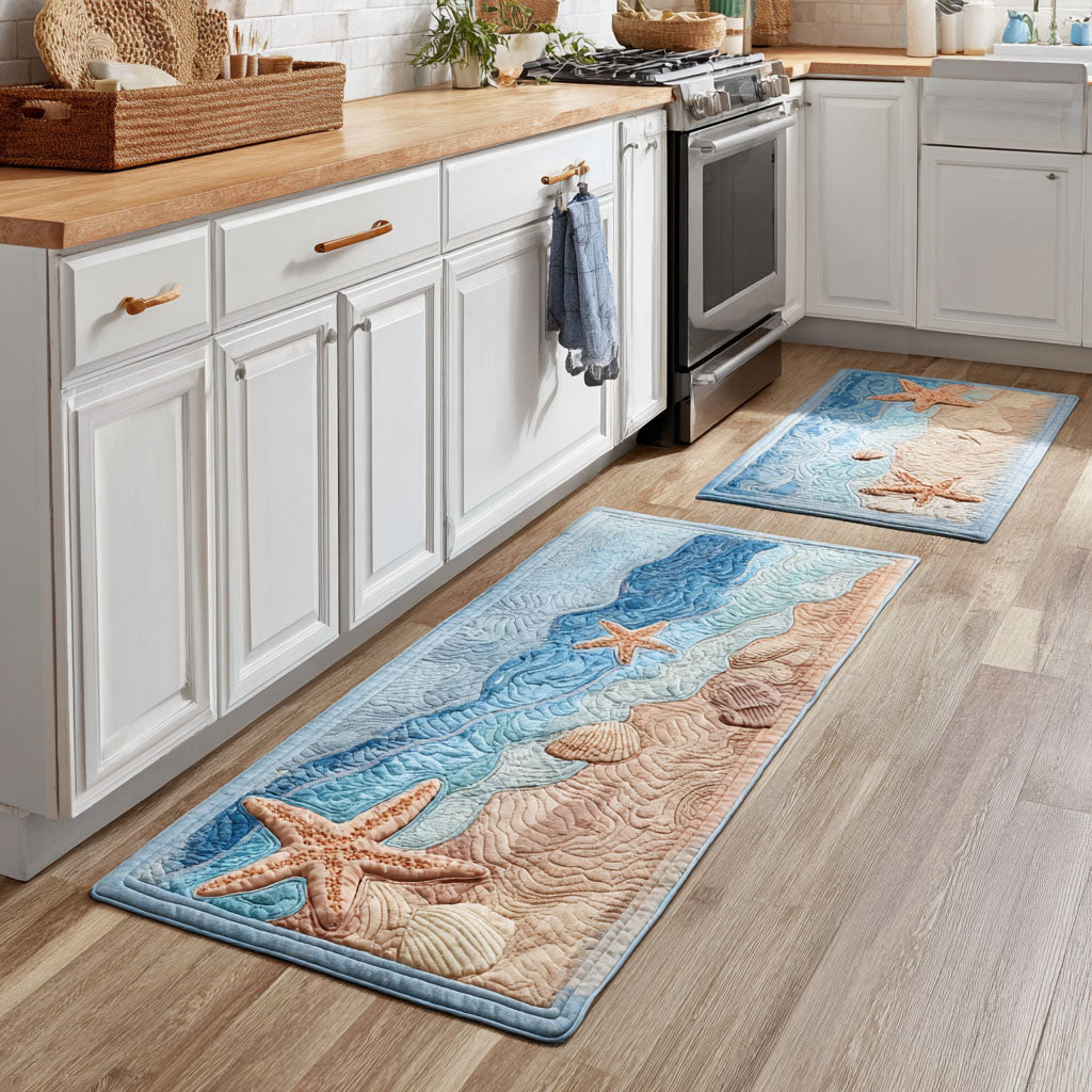 Petronella Ocean Wave Kitchen Mat - Relaxing Design