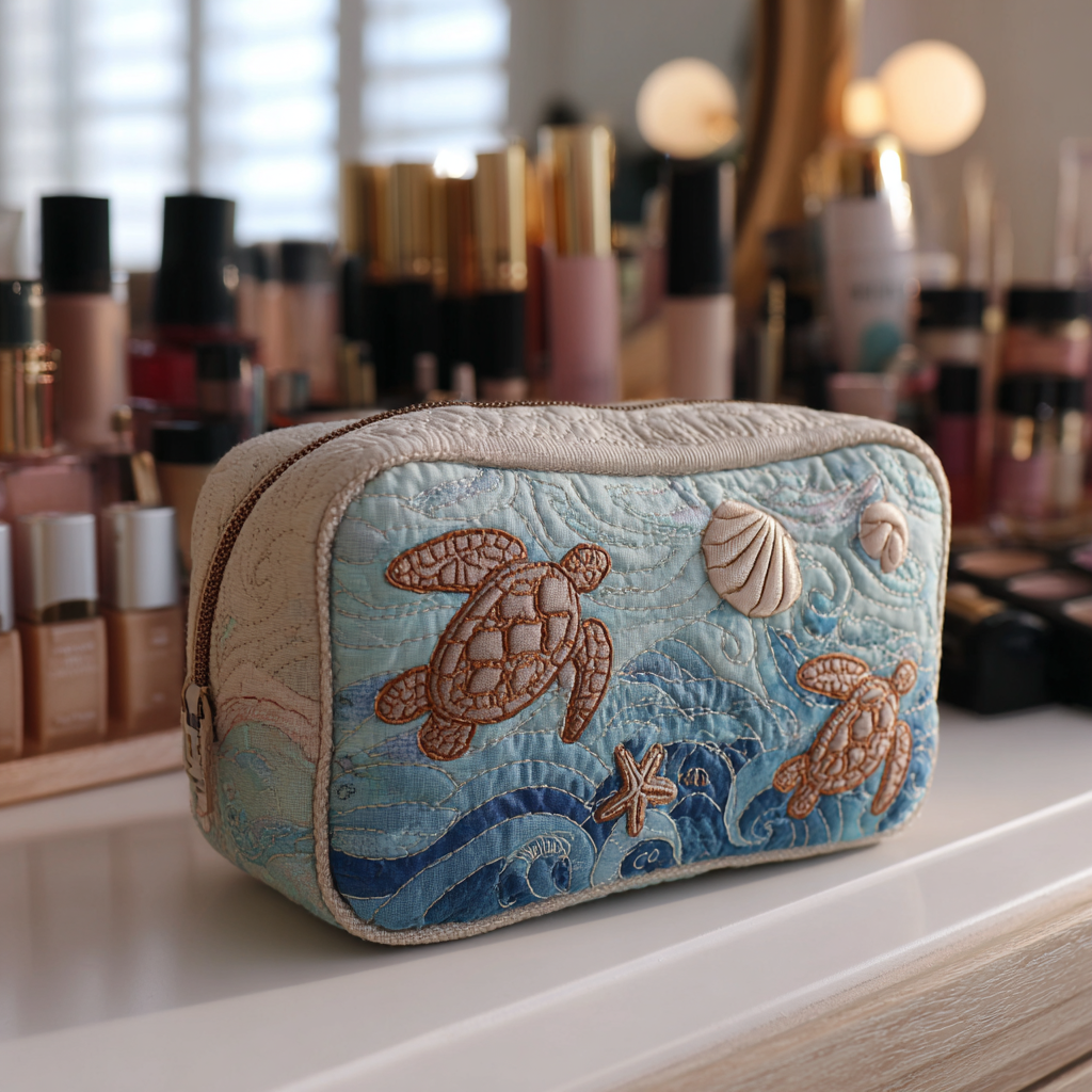 Willemijn - Sea Turtle Quilted Toiletry Bag