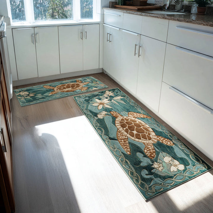 Sofie - Sea Foam Kitchen Mat