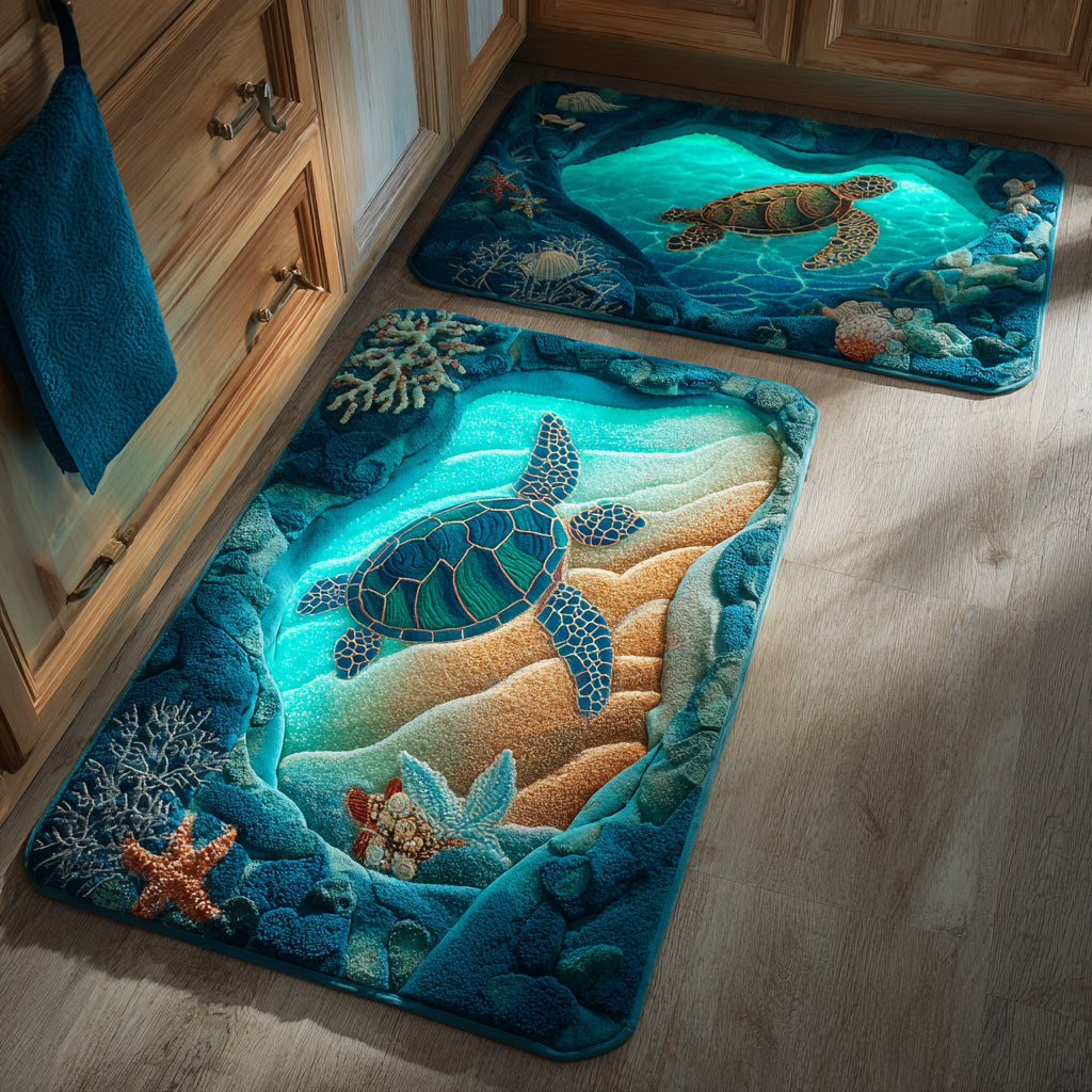 Serene Tide Kitchen Floor Mat